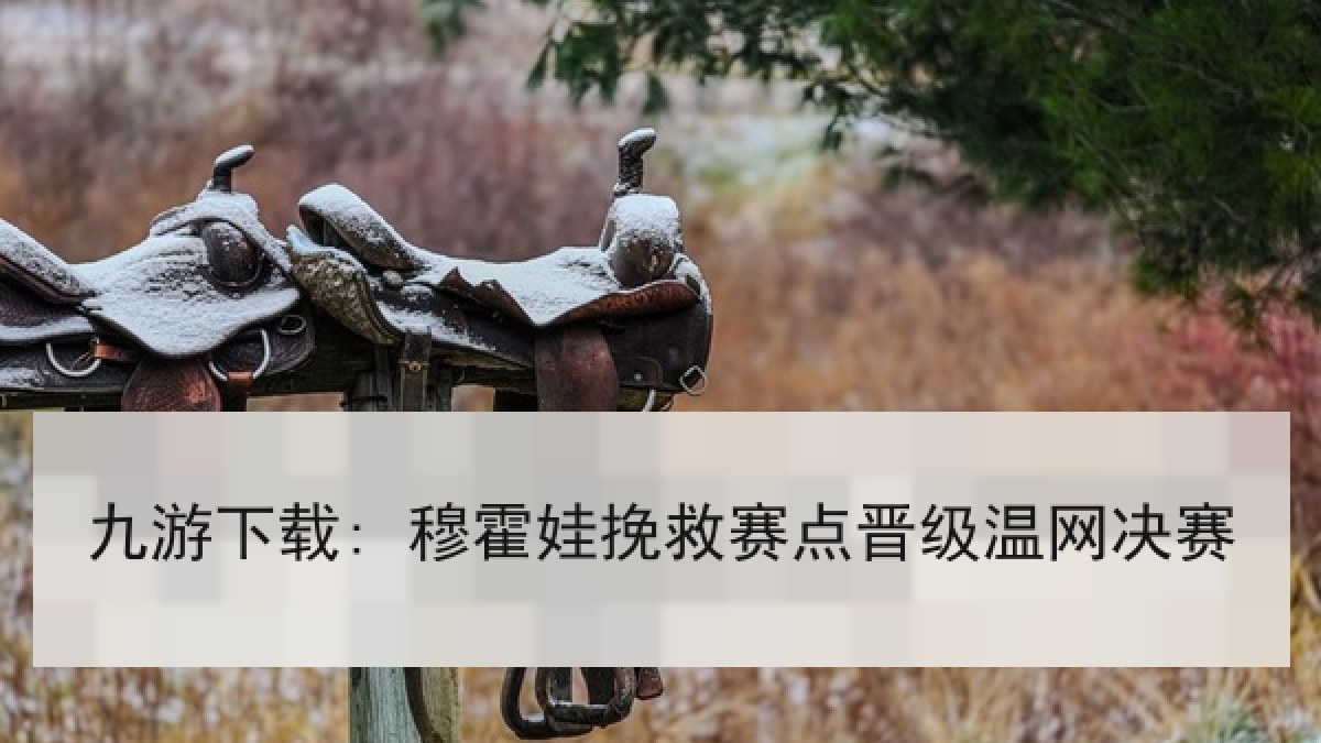 九游下载: 穆霍娃挽救赛点晋级温网决赛